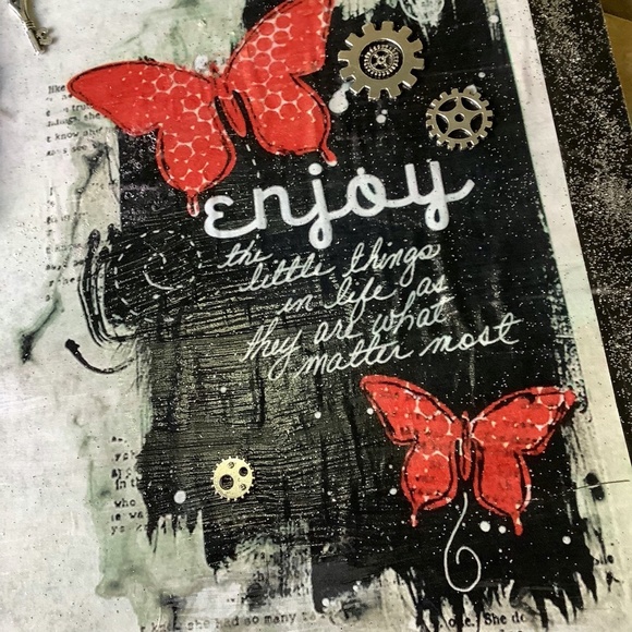 🌺 BUTTERFLY JOURNAL DIARY SPELL BOOK NOTES WRITING SCRAPBOOK NOTEBOOK STORY - Picture 9 of 11